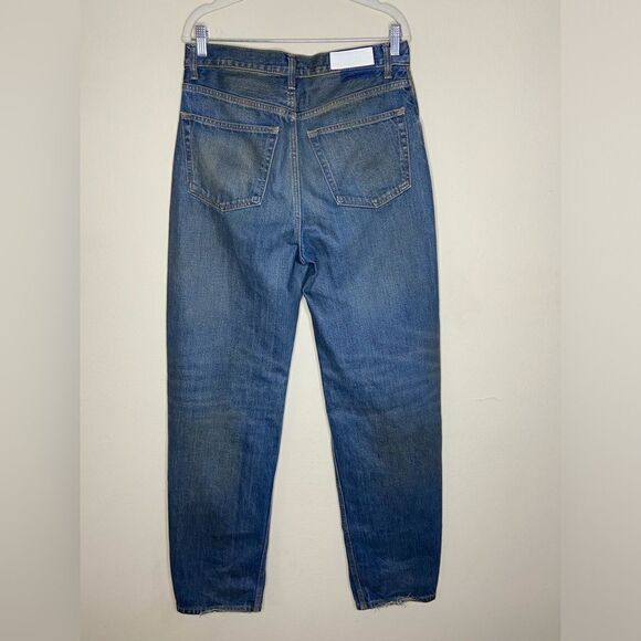 Re/Done Tailored Blue Jeans Ultra High Rise Size 27 - Picture 11 of 14